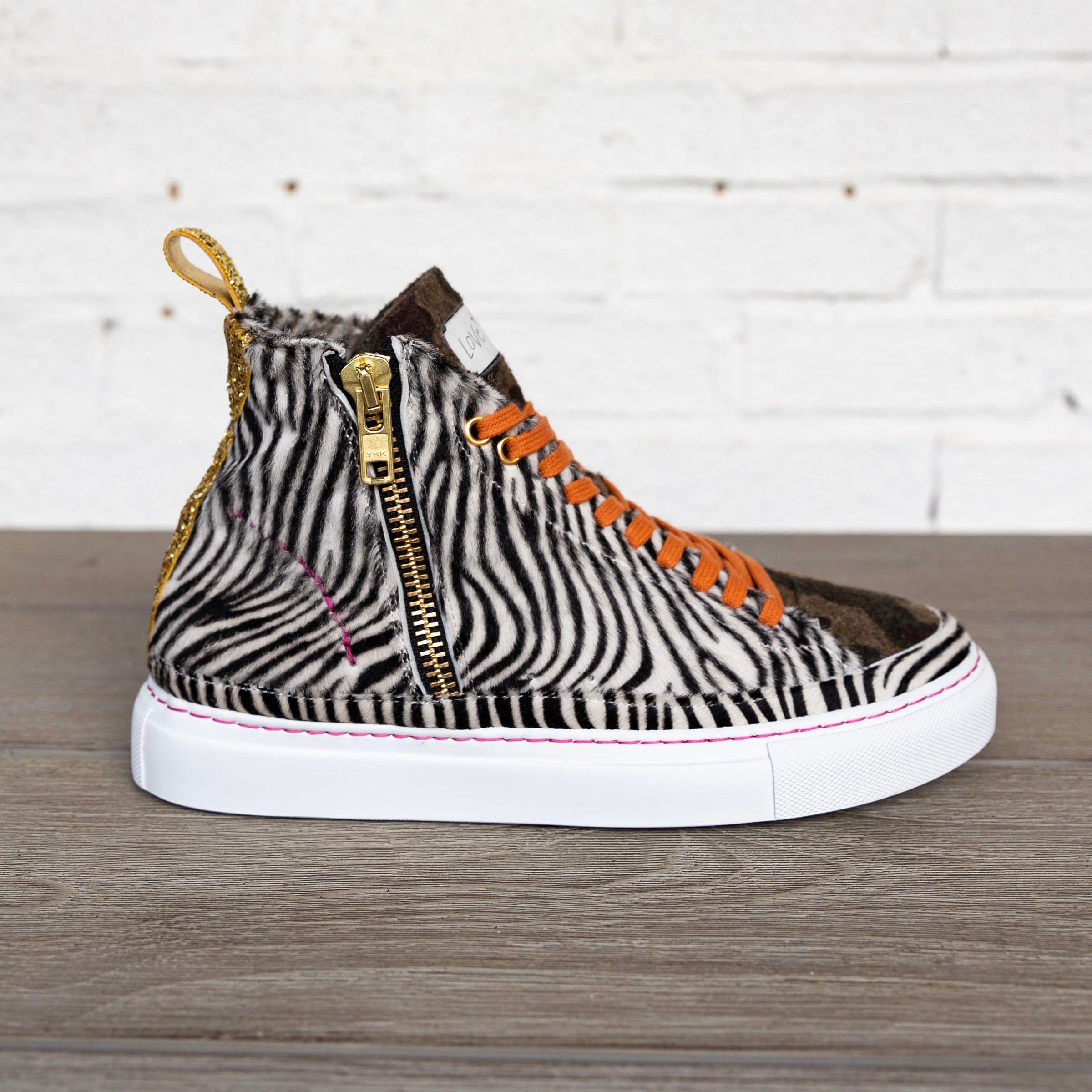 Rainbow Tiger Print Slip-on Shoes (female sizes)